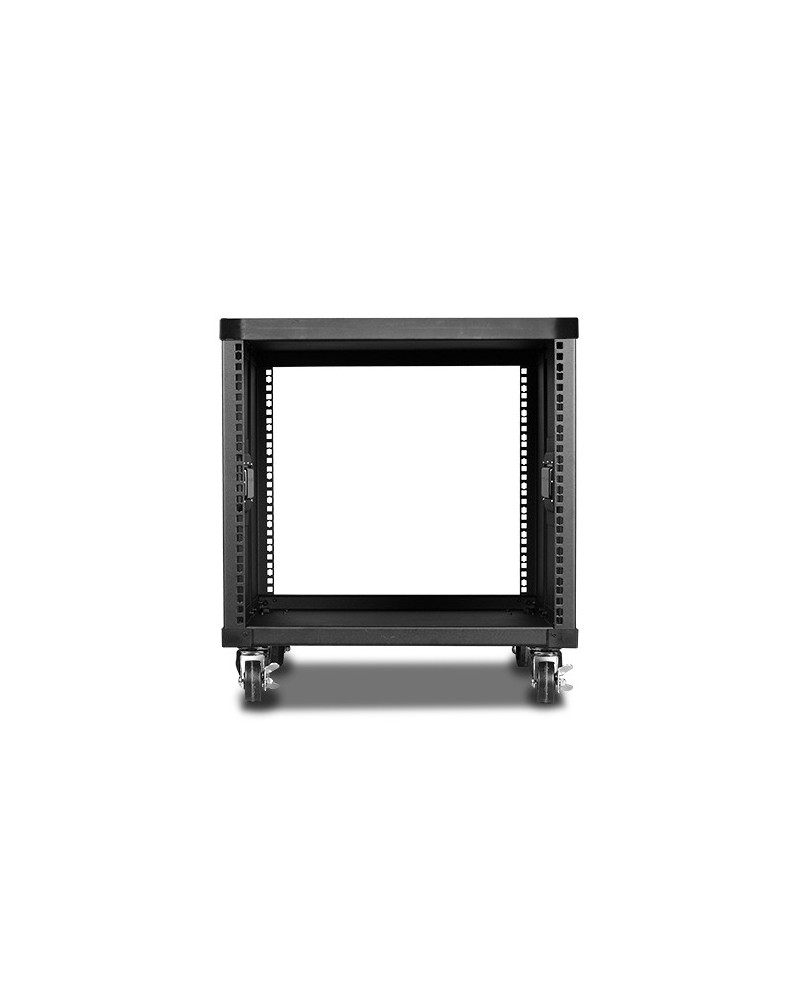 iStarUSA 23.6" Deep 9 RU Simple Server Rack with Wood Top (Black)
