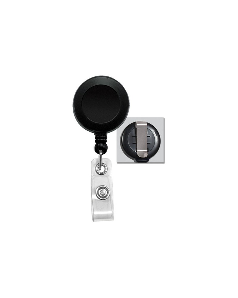 BRADY PEOPLE ID Badge Reel with Clear Vinyl Strap & Belt Clip (Black, 25-Pack) BRADY PEOPLE ID Badge Reel with Clear Vinyl Strap & Belt Clip (Black, 25-Pack)