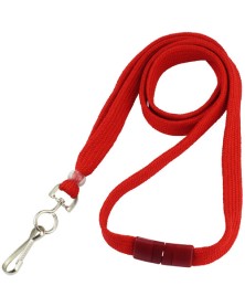 IDP 3/8" Round Braid Breakaway Lanyard (Red) 100-Pack